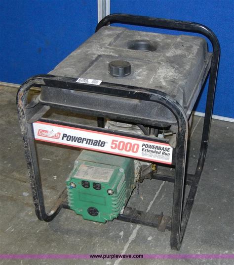coleman powermate  portable generator  manhattan ks item  sold purple wave