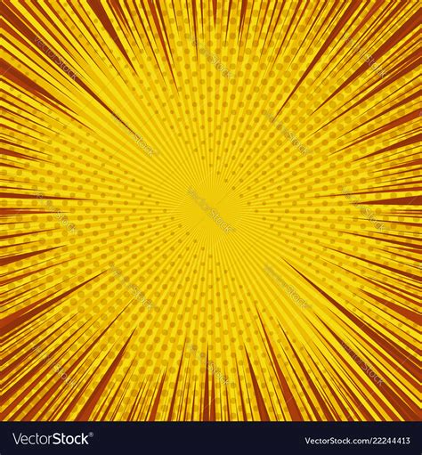 comic page bright yellow background royalty  vector