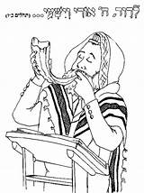 Rosh Hashanah Coloring Pages Printable Torah Reading sketch template