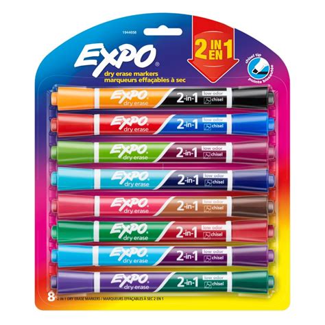 expo    dry erase markers chisel tip expo