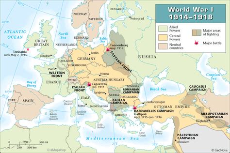 map represents  major battles  world war  world war