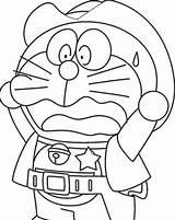 Sketsa Doraemon Mewarnai Diwarnai Putih Nobita Kartun Mewarna sketch template
