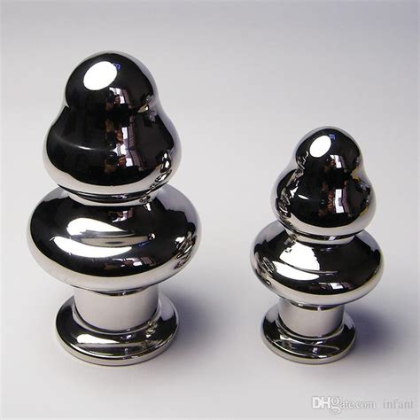 Sex Toys A532l Male Stainless Steel Solid Anal Plug