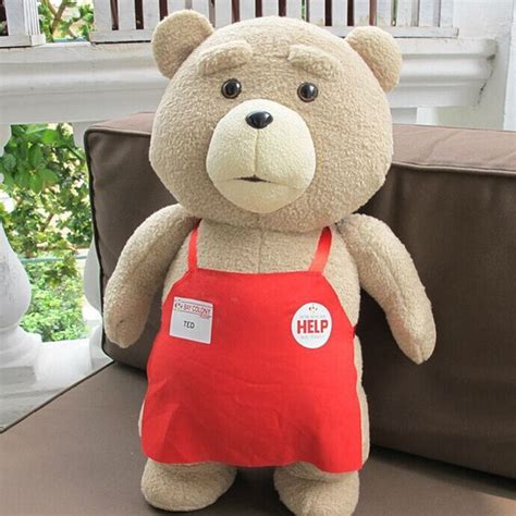 2017 Movie Teddy Bear Ted 2 Plush Toys In Apron Cute Soft Stuffed Toys