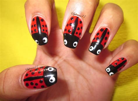 ladybug nails ladybug nails beauty beauty illustration