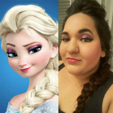 Hairstyle And Makeup Inspired In Elsa From Frozen Maquillaje