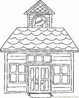 School House Coloring Pages Printable Color Education sketch template