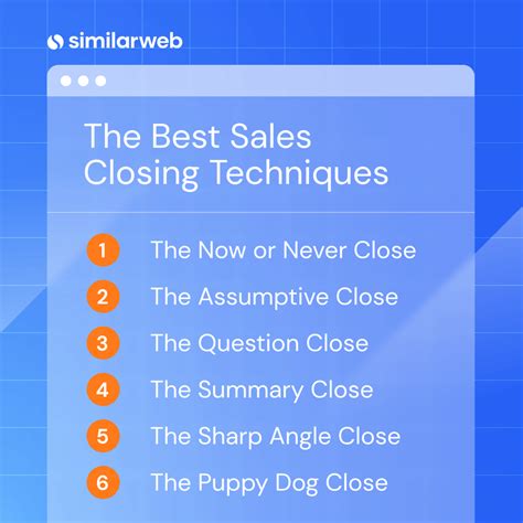 sales closing techniques   boost  sales similarweb