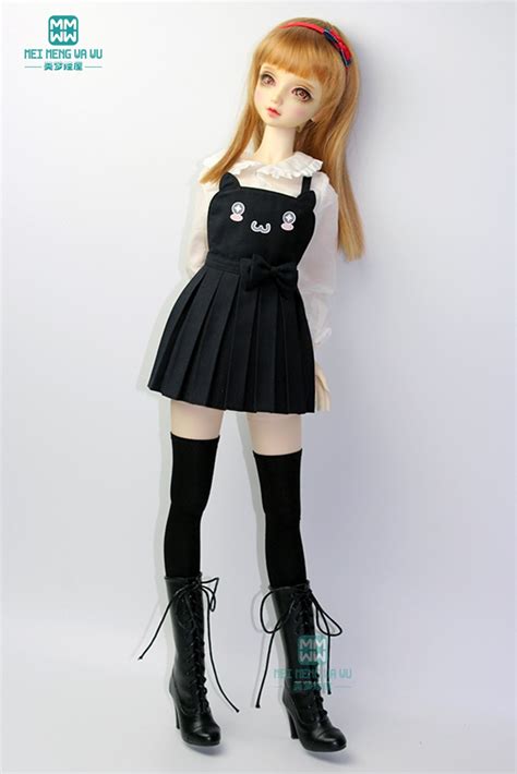 bjd doll clothes girl dress fits 60cm 1 3 bjd doll fashion denim dress