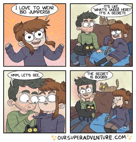 these comics show what it looks like when two weirdos fall in love