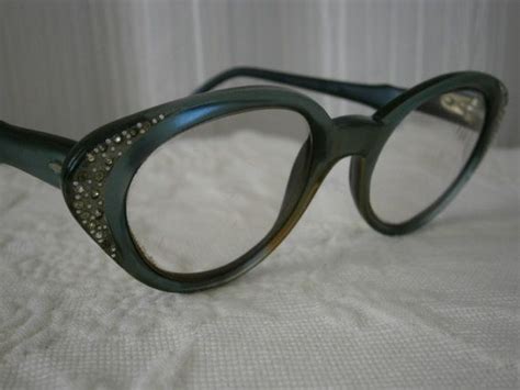 vintage 50 s cat eye rhinestone eyeglasses by vintageriches 89 00