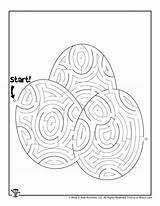 Easter Mazes Eggs Woo sketch template
