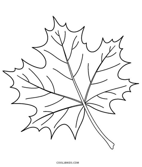 printable leaf coloring pages  kids leaf coloring page fall