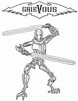 Grievous General Coloring Pages Printable Categories sketch template