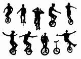 Silhouette Unicycle Transparent Onlygfx sketch template