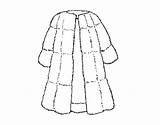 Fur Coat Coloring Coloringcrew sketch template