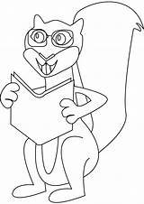 Coloring Intelligent Squirrel Pages Handout Below Please Print Click sketch template