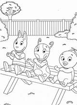 Backyardigans Coloring Printable Pages Sheets Color Sociable sketch template
