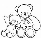 Coloring Bear Big Teddy Pages Bears Kids Build Colouring Drawing Little Printable Small Two Clipart Emo Lineart Line Sheet Cliparts sketch template
