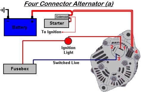 wiring diagram  generator  alternator conversion