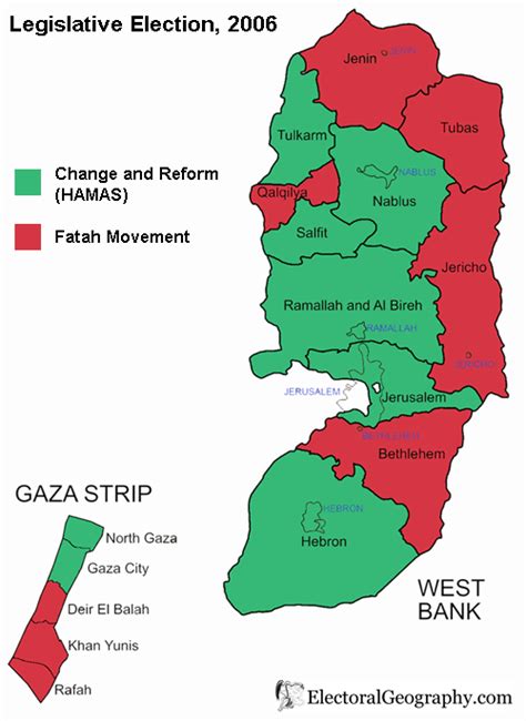 Palestine Legislative Election 2006 Electoral Geography 2 0