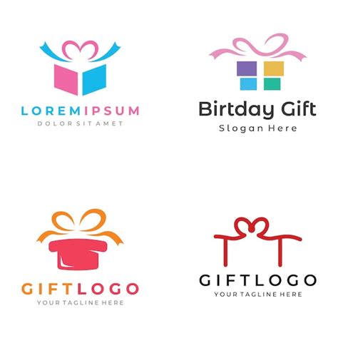 gift logo  vectors psds