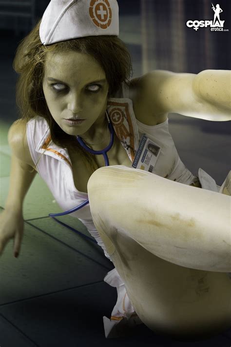 cosplay featuring walking dead zombie in nurse uniform naked pichunter