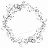 Wreath Fall Coloring Drawing Leaf Pages Laurel Embroidery Floral Leaves Designs Kit Flower Wreaths Hand Justpaintitblog Patterns Berry Getdrawings Paint sketch template