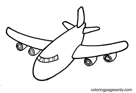 draw airplane  kids coloring pages  printable coloring pages