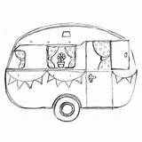 Caravan Sketch Camper Vintage Retro Camping Campers Drawing Caravans Sketches Flickr Trailers Dream Pencil Google Happy Caravane Craft Pages Coloring sketch template