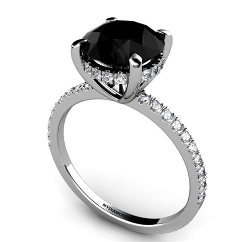 black diamond engagement rings black diamond ring