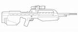 Halo Rifle Lineart Deviantart Sr sketch template