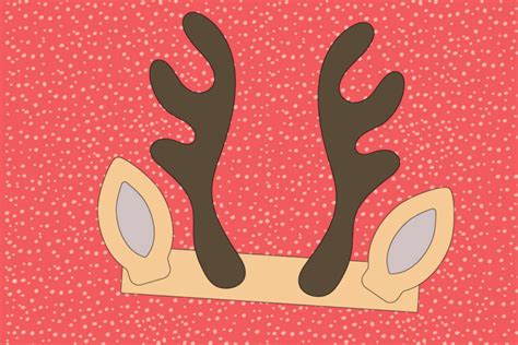 printable reindeer antlers headband