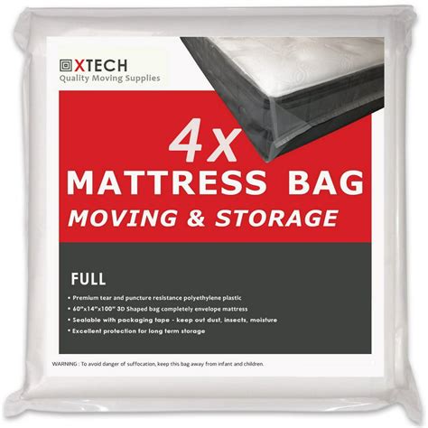 full mattress bags  moving high quality disposal sealable plastic matress bed protection