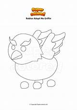 Roblox Adopt Griffin Colorear Disegno Supercolored Ausmalbild Parrot sketch template