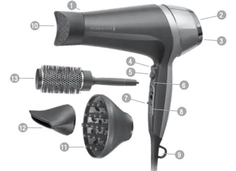 remington curl straight confidence hair dryer instructions