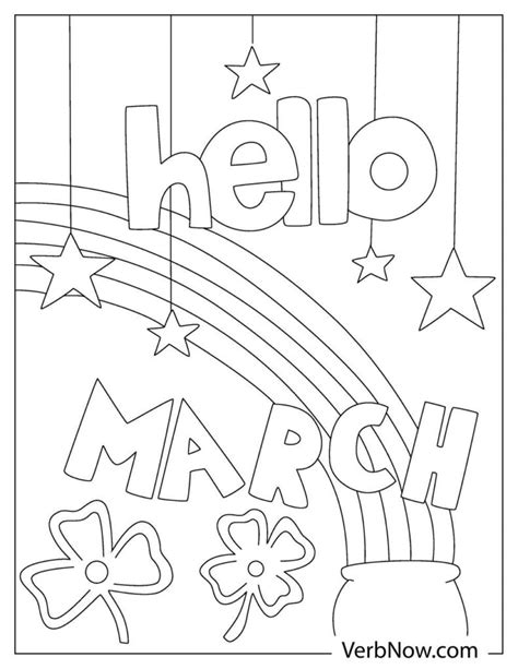 march coloring pages book   printable  verbnow