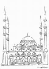 Masjid Ramadan Crtezi Nabawi Dzamija Architecture Islamic Islamique Dzamije Arabe Weltreligionen Musulman Arab Coloriages Bojanke Mosquée Letters Allah Colorier sketch template