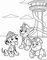 Patrol Coloring Adventure Paw Bay Pages Printable Print sketch template