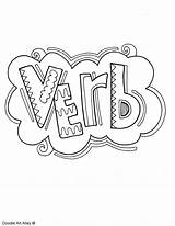 Speech Coloring Pages Parts Verb Color Getcolorings Printable sketch template