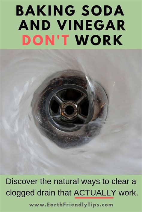 natural ways  clear  clogged drain earth friendly tips clogged
