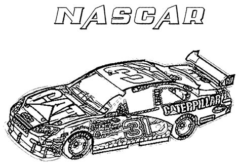 simple race car coloring pages  coloring pages nascar games