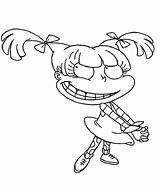 Rugrats Angelica Coloring Getdrawings Pages sketch template