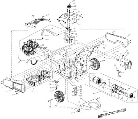 generac engine parts diagram