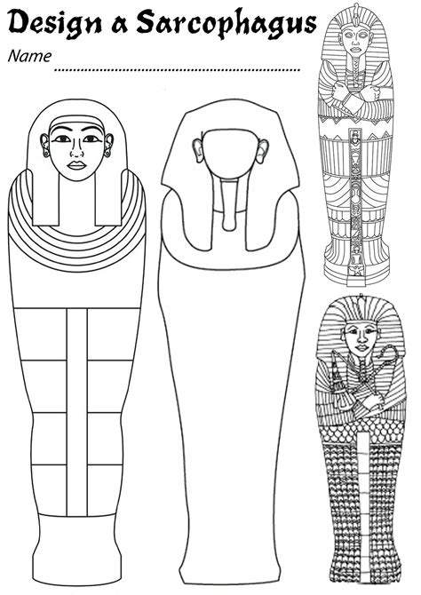 egyptian sarcophagus patterns