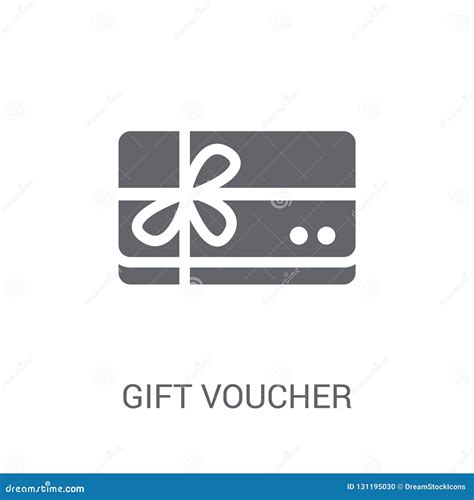gift voucher icon trendy gift voucher logo concept  white background