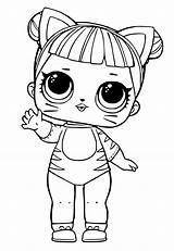 Lol Coloring Dolls Pages Doll Surprise Print Printables Printable Size sketch template