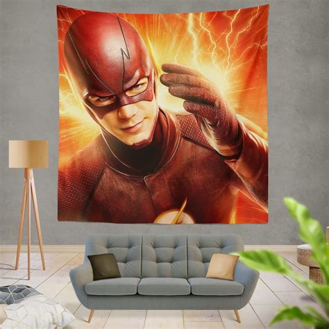 The Flash Season 2 Grant Gustin Barry Allen Wall Hanging