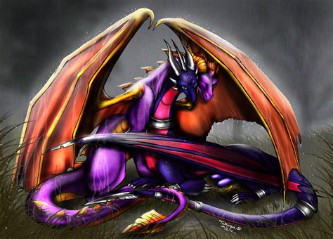 spyro and cynder by tatujapa on deviantart spyro and cynder spyro the dragon dragon art