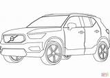 Supercoloring Xc40 sketch template